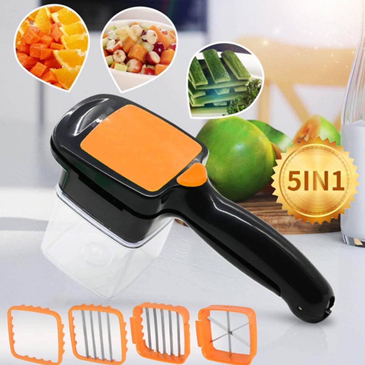 2069 5 In 1 Nicer Dicer used for cutting and shredding of various types of food stuff in all kitchen purposes. 2069 5 In 1 Nicer Dicer used for cutting and shredding of various types of food stuff in all kitchen purposes.